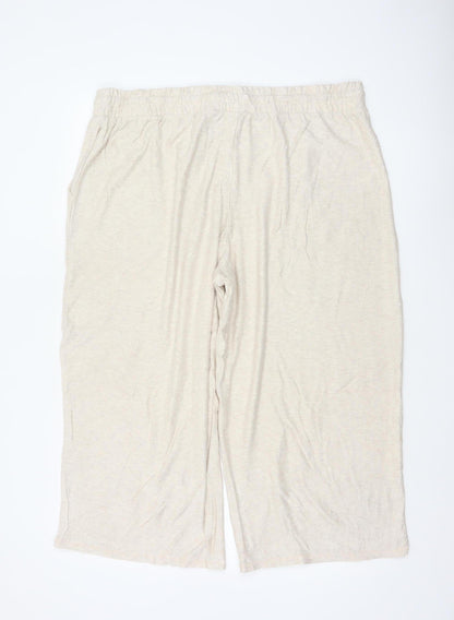 Marks & Spencer Women’s Beige Size 20 Lounge Edit Flexifit Trousers