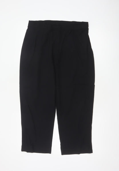 Marks & Spencer Women’s Black UK 16 Long Straight Tailored Trousers