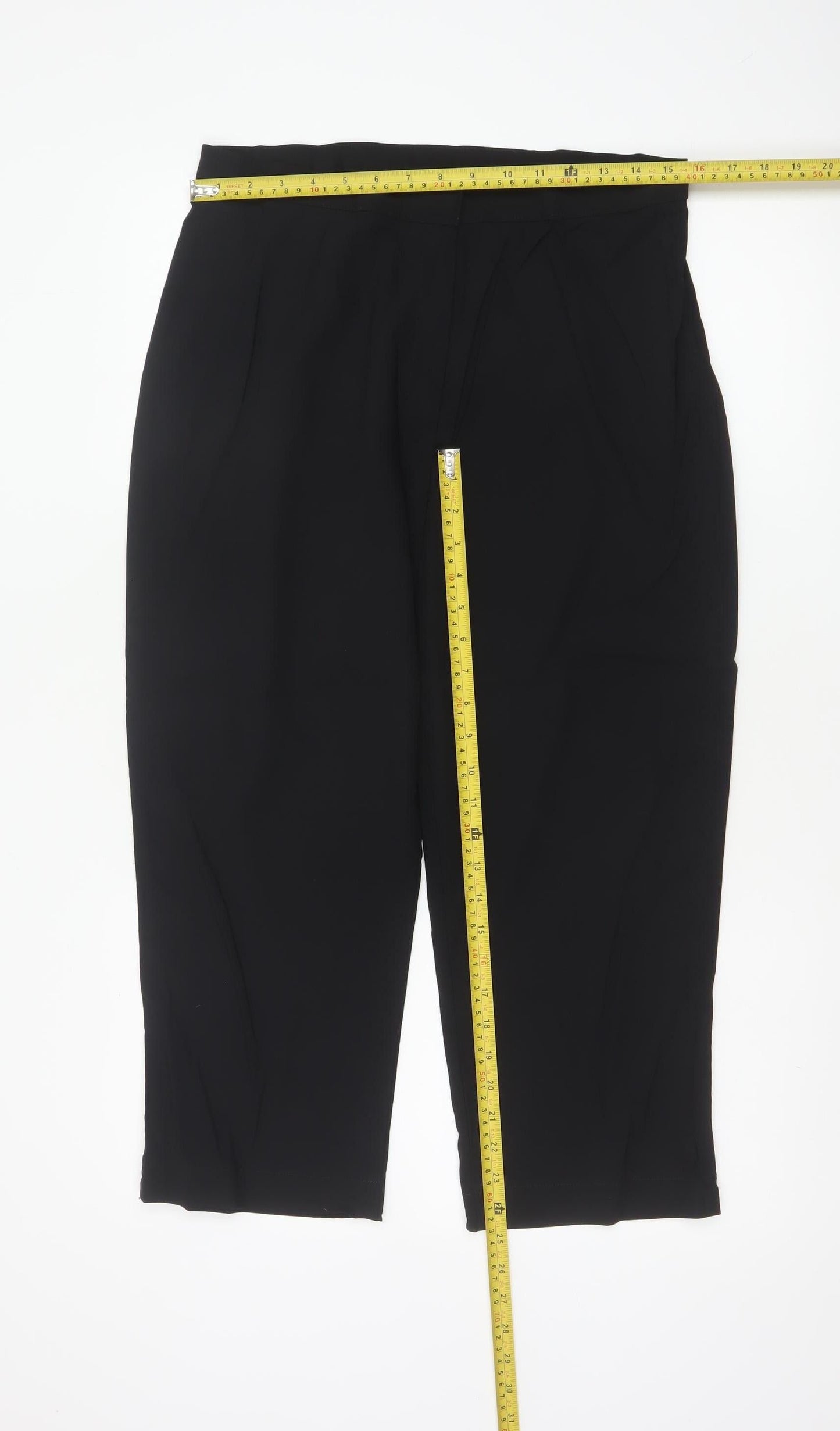 Marks & Spencer Women’s Black UK 16 Long Straight Tailored Trousers