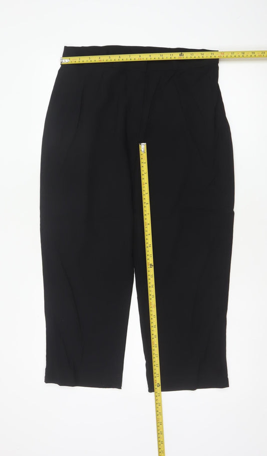 Marks & Spencer Women’s Black UK 16 Long Straight Tailored Trousers