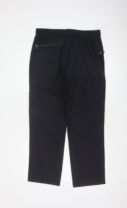 Rohan Men’s Black 32R Cargo Trousers Straight Leg Multi Pocket