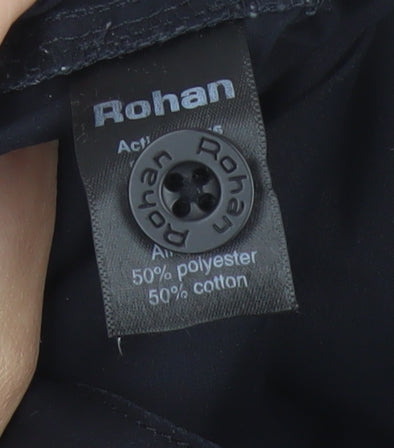 Rohan Men’s Black 32R Cargo Trousers Straight Leg Multi Pocket