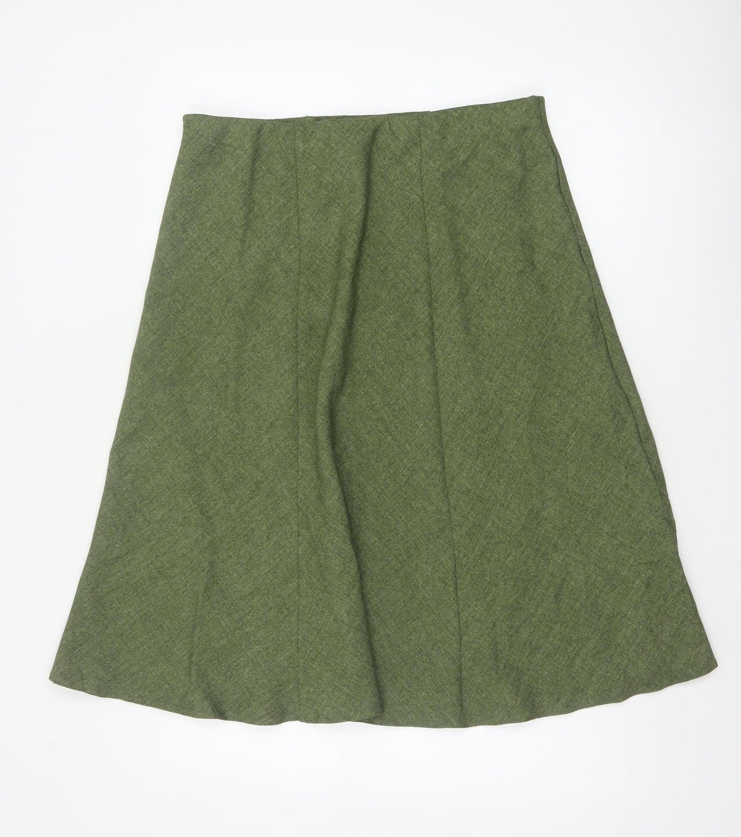 Honor Millburn Women’s Green UK 16 A-Line Midi Lined Skirt