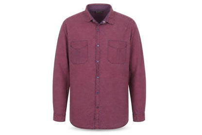 Burton Men’s Red XL Geometric Print Cotton Long Sleeve Button-Up Shirt