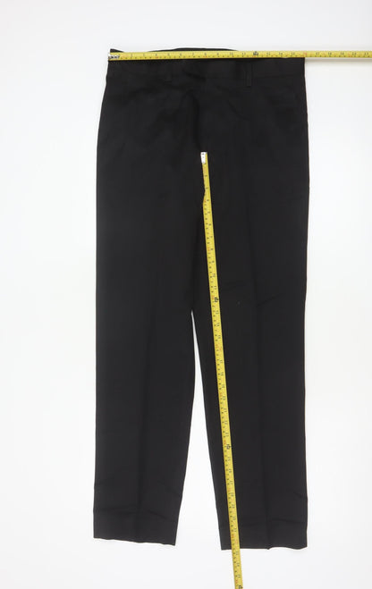 Marks & Spencer Men’s Black 36 Regular Straight Dress Trousers