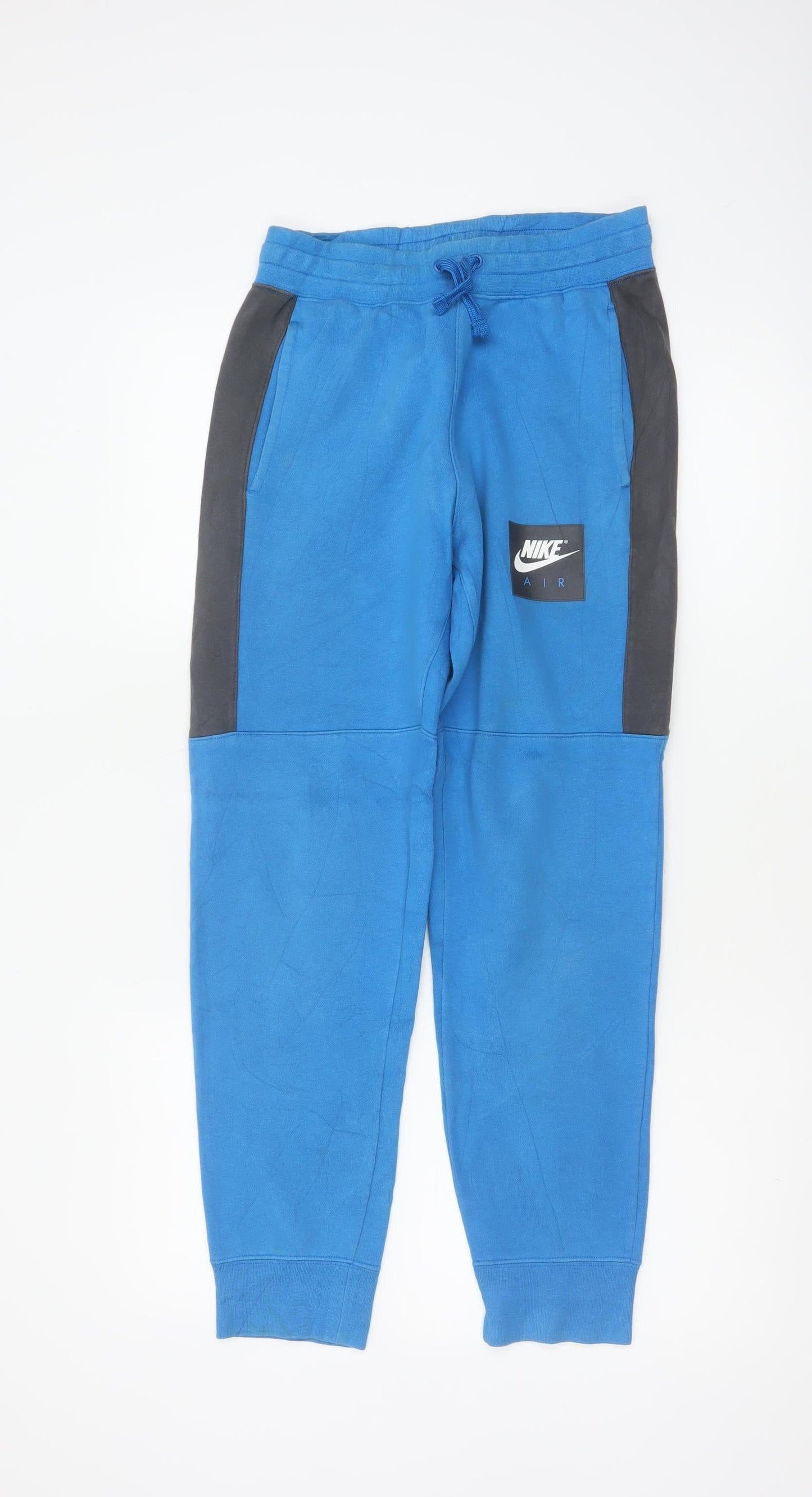 Nike Boys Blue Grey XL 13-15 Years Air Fleece Jogger Sweatpants