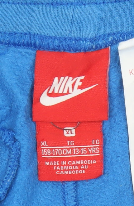 Nike Boys Blue Grey XL 13-15 Years Air Fleece Jogger Sweatpants
