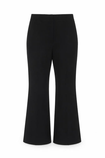 Marks and Spencer Women's Black Size 16 Flared Stretch Trousers