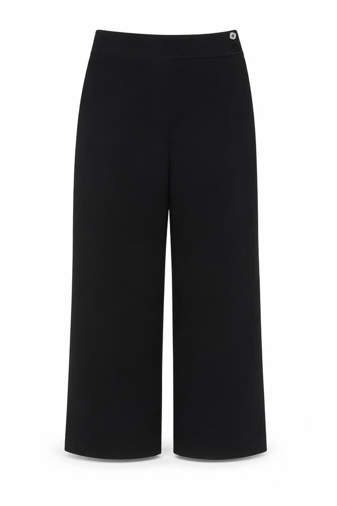 Florence & Fred Women's Black Size 8 Short Wide Leg Tailored Trousers