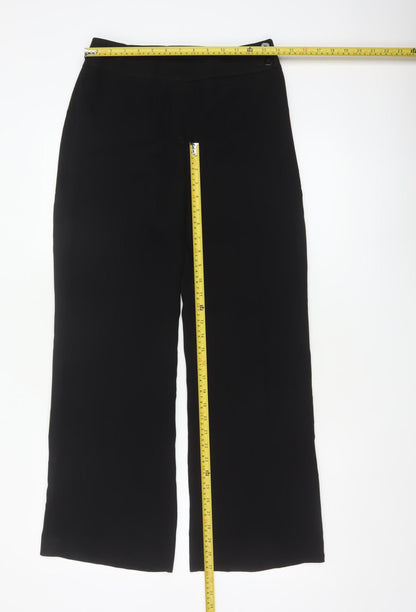 Florence & Fred Women's Black Size 8 Short Wide Leg Tailored Trousers