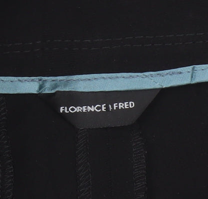 Florence & Fred Women's Black Size 8 Short Wide Leg Tailored Trousers