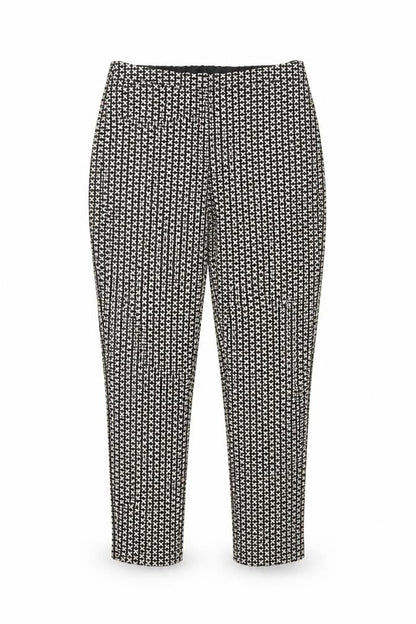 Oasis Women Black Ivory Floral Skinny Stretch Trousers UK 10