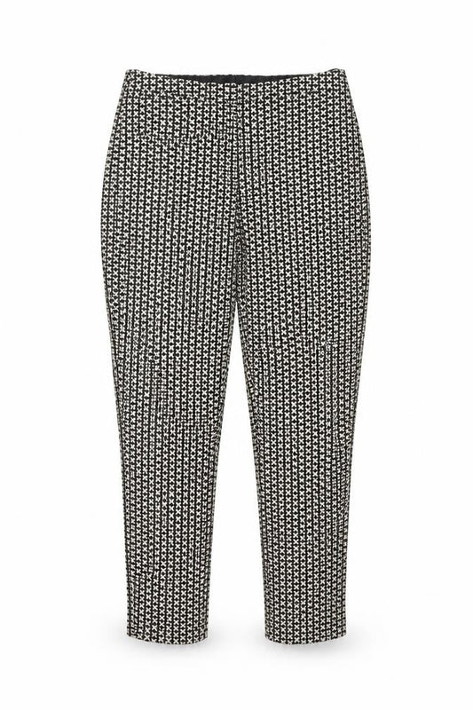 Oasis Women Black Ivory Floral Skinny Stretch Trousers UK 10