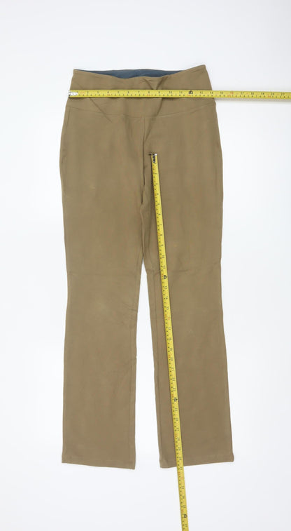 Women with Control Women Brown S High Rise Bootcut Shaping Leggings