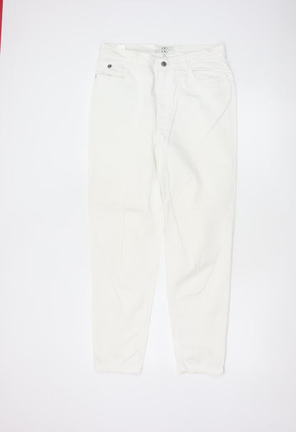 Country Casuals Women Ivory UK 10 Tapered Stretch Trousers