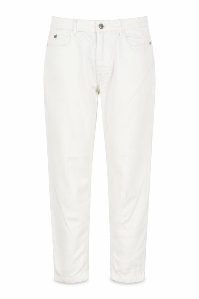 Country Casuals Women Ivory UK 10 Tapered Stretch Trousers