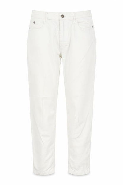 Country Casuals Women Ivory UK 10 Tapered Stretch Trousers