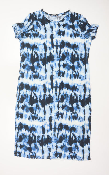 Red Herring Women’s Multicoloured Tie Dye T-Shirt Dress UK 16