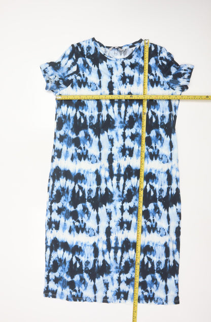Red Herring Women’s Multicoloured Tie Dye T-Shirt Dress UK 16