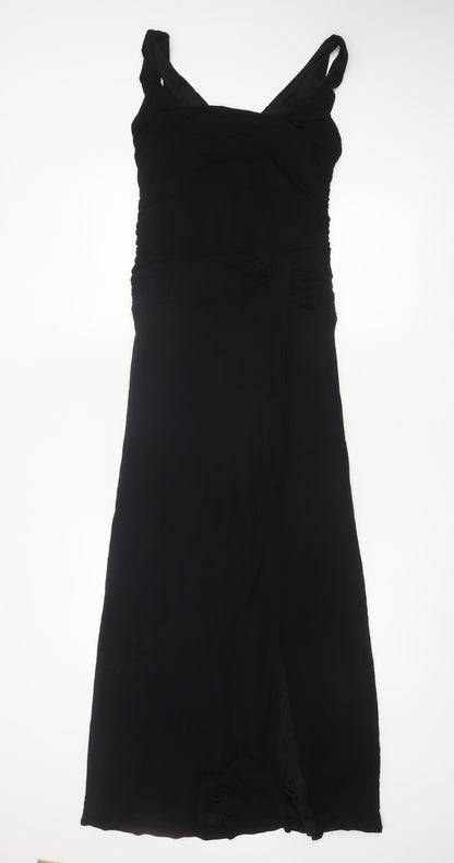 Coast Women’s Black UK 12 Ruched Square Neck Mermaid Maxi Dress