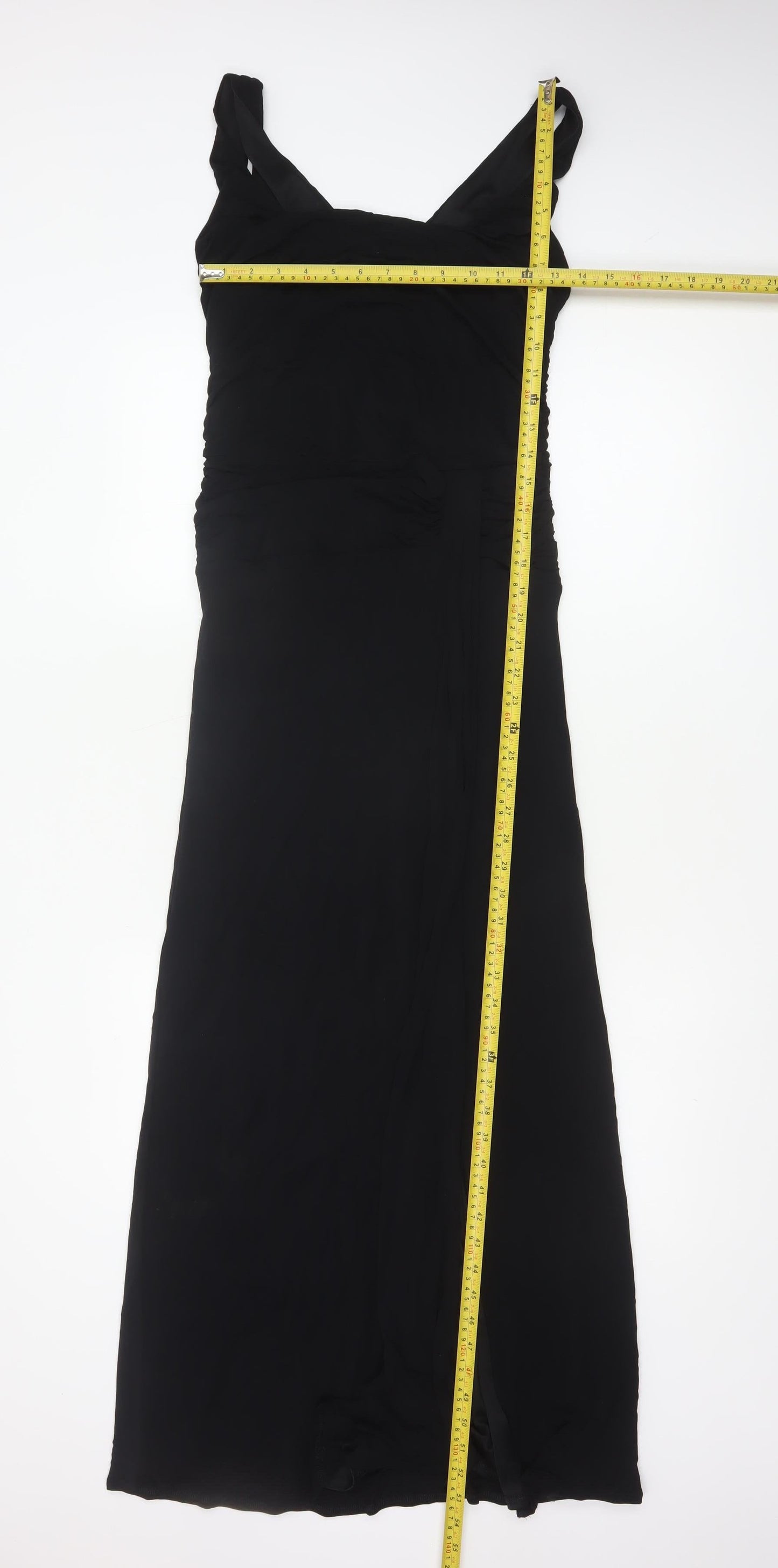 Coast Women’s Black UK 12 Ruched Square Neck Mermaid Maxi Dress