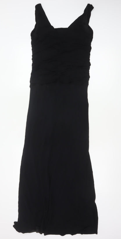 Coast Women’s Black UK 12 Ruched Square Neck Mermaid Maxi Dress