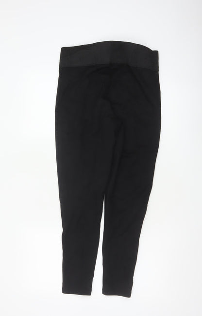 Marks and Spencer Women’s Black Size 14 High Rise Tapered Trousers