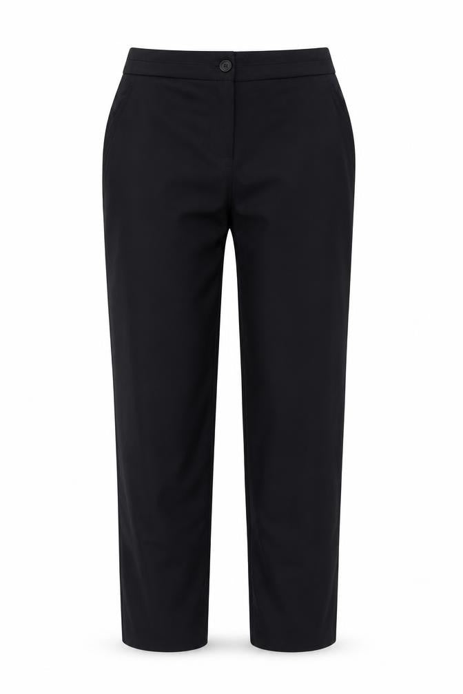Front view of Maine New England Women’s Navy Blue, size UK 10, Straight Dress Trousers