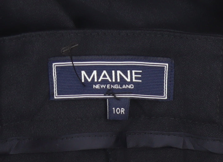 Maine New England Women’s Navy Blue Size 10 Straight Dress Trousers