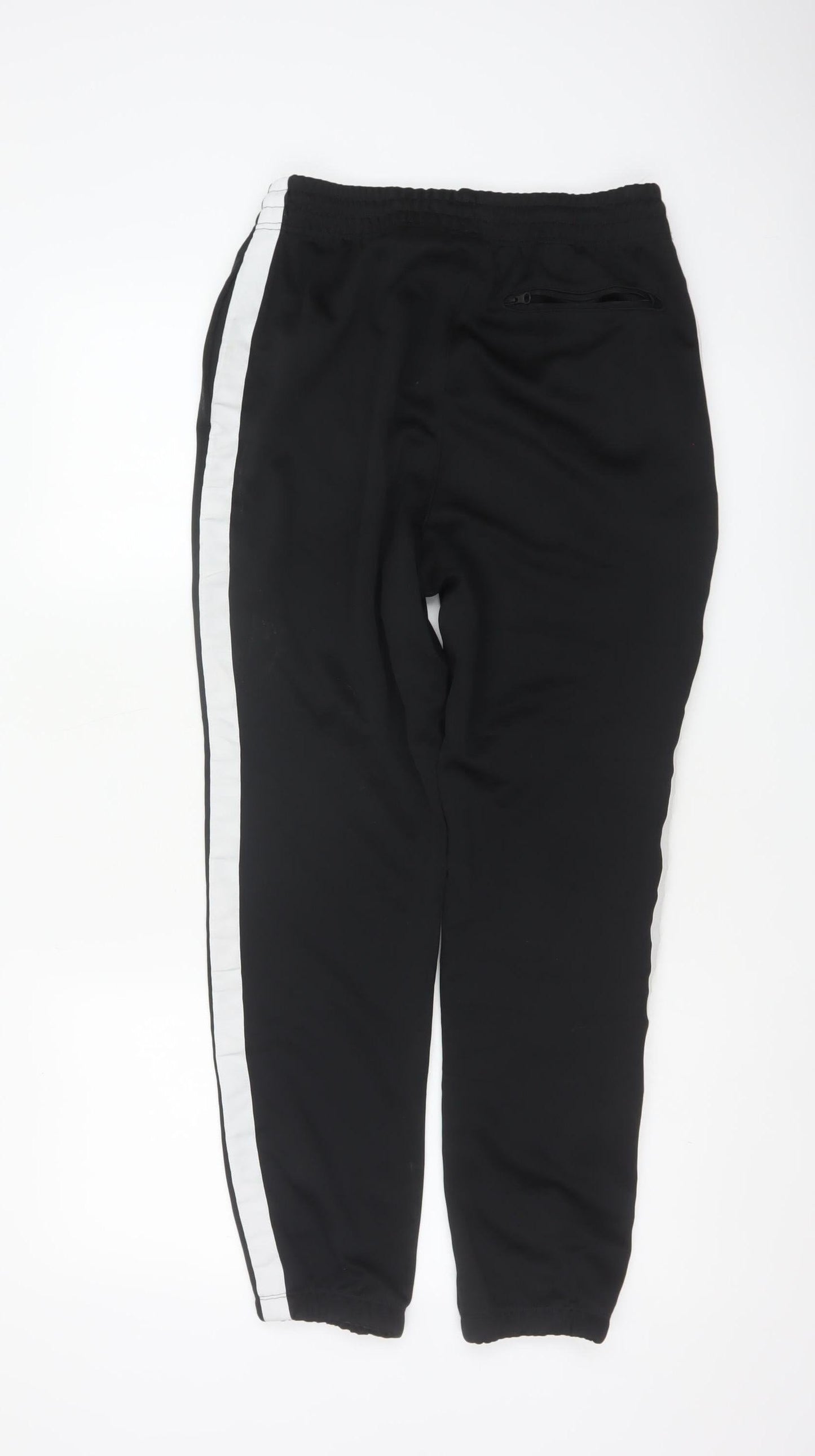 Nike Men’s Black M Jogger Sweatpants White Stripe Logo