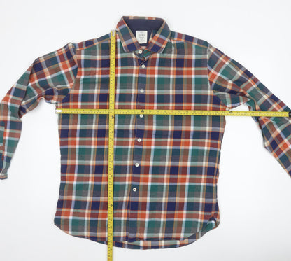 T.M. Lewin Thomas Mayes Men’s L Multicoloured Plaid Cotton Shirt
