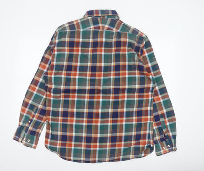 T.M. Lewin Thomas Mayes Men’s L Multicoloured Plaid Cotton Shirt