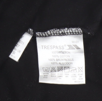 Trespass Women's Black Polka Dot 1/4 Zip High Neck Sweatshirt 2XL