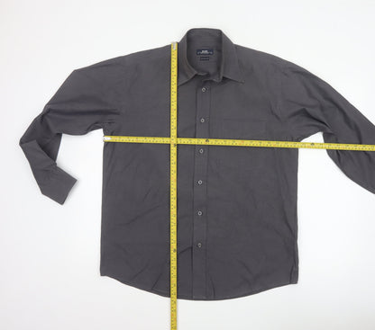 Blazer Shirtmakers Men's Black 15.5 Cotton Rich Long Sleeve Shirt