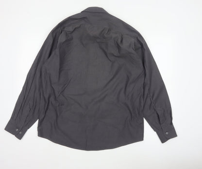 Blazer Shirtmakers Men's Black 15.5 Cotton Rich Long Sleeve Shirt