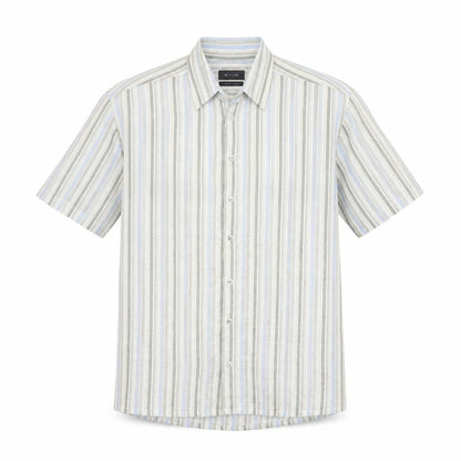 Sand Men’s M Multicoloured Striped Short Sleeve Button-Up Shirt
