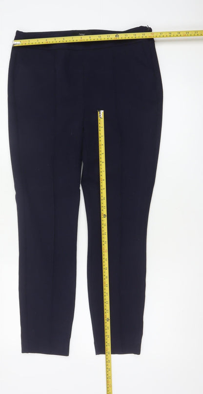 Next Women’s Navy Blue UK 10 Slim Tapered Tailored Trousers