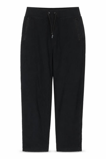 Marks & Spencer Women’s Black Size 10 Short Drawstring Zip Pocket Trousers