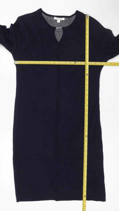 Fenn Wright Manson Women Blue Wool Knit Jumper Dress Size S
