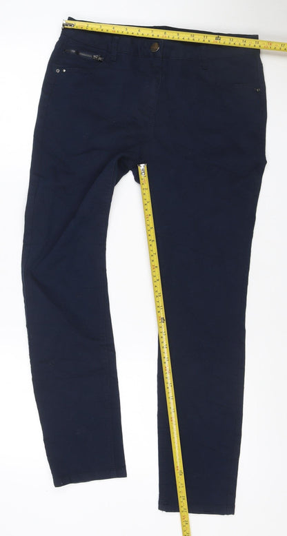 Moods Denim Women’s Blue Petite 14 Cropped Straight Trousers