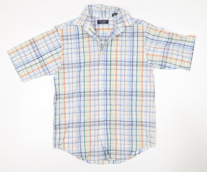 Roundtree & Yorke Men’s Multicoloured Check Cotton Blend Shirt Size S