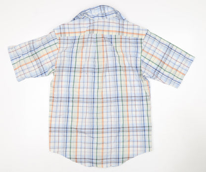 Roundtree & Yorke Men’s Multicoloured Check Cotton Blend Shirt Size S