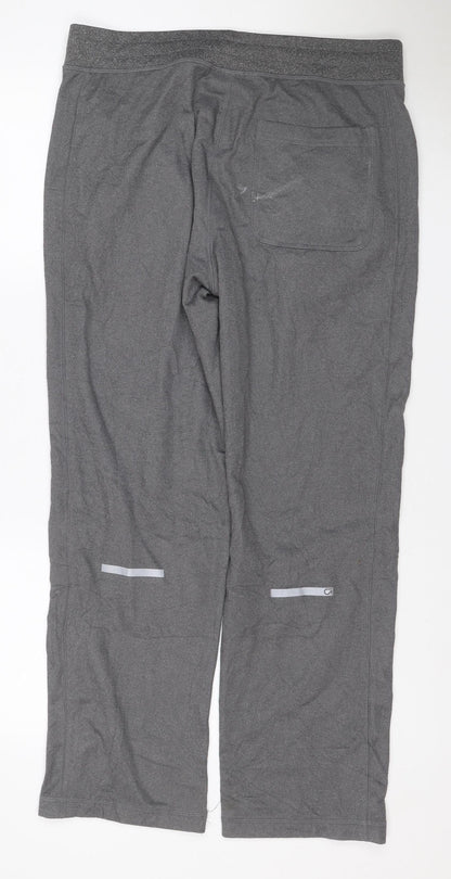 GapFit Men’s Grey M Jogger Track Pants Zip Pockets gDry