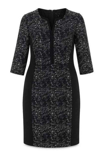 The Collection Debenhams Women Black UK 14 Long Sheath Zip Dress