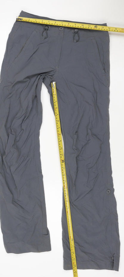 Rarespecies Women’s Grey Size 8 Cargo Trousers Lightweight Zip Pockets