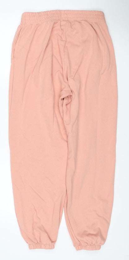 Nike Women Pink M Jogger Sweatpants Elastic Waist Logo
