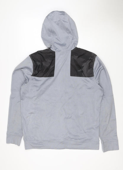 The North Face Men's Grey M 1/4 Zip Hooded Fleece Pullover