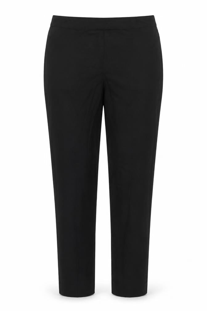 Front view of ASOS Women’s Black UK 8 Stretch Straight Leg Trousers