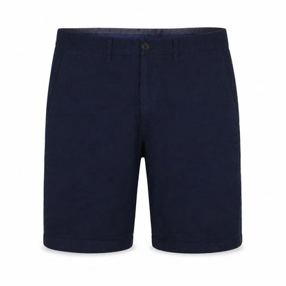 Marks and Spencer Men Blue 34in Cotton Chino Shorts Flat Front