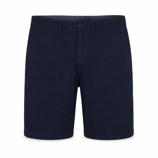 Marks and Spencer Men Blue 34in Cotton Chino Shorts Flat Front